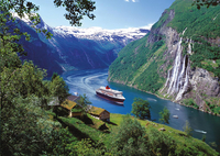 Ravensburger puzzel Noorse fjord-Vooraanzicht