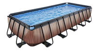 EXIT piscine avec filtre à cartouche L 5,4 x Lg 2,5 x H 1 m Wood-Côté droit