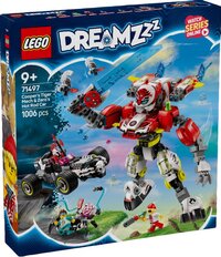 LEGO DREAMZzz Coopers tijgermecha en Zero's hot rod auto 71497-commercieel beeld