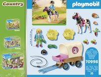 PLAYMOBIL Country 70998 Carriole avec enfant et poney-Arrière