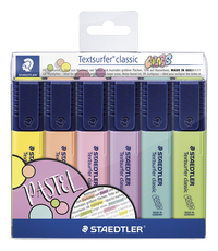 STAEDTLER fluostift Textsurfer Classic Pastel - 6 stuks