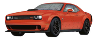 Ravensburger 3D-puzzel Dodge Challenger R/T Scat Pack Widebody-Vooraanzicht