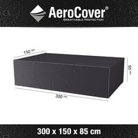 AeroCover beschermhoes voor tuinset L 300 x B 150 x H 85 cm polyester-commercieel beeld