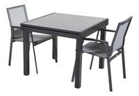 Wilsa tuinset Modulo/Bondi zwart - 2 stoelen