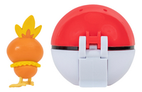 Pokémon Clip 'N Go Wave 11 - Torchic + Poké Ball-Achteraanzicht