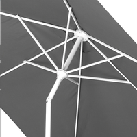 Aluminium parasol 2 x 3 m grijs-Artikeldetail