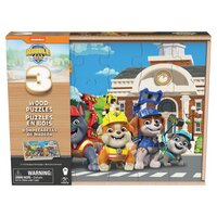 Spin Master PAW Patrol Rubble & Crew puzzel Hout 3- Pack