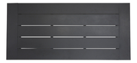 Wilsa tuintafel Ibiza zwart 220 x 100 cm-Bovenaanzicht