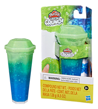Play-Doh Crystal Crunch - fluogroen en donkerblauw-Artikeldetail