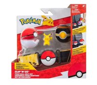 Pokémon Clip 'N' Go Ensemble pour ceinture Pikachu + Poké Ball et Luxe Ball