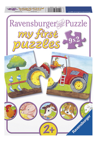 Ravensburger puzzel 2-in-1 My First Op de boerderij