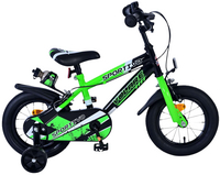 Kinderfiets Sportivo neon groen/zwart 12'