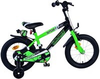 Kinderfiets Sportivo neon groen/zwart 14'