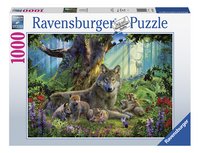 Ravensburger puzzle Famille de loups dans la forêt