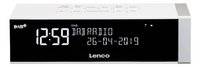 Lenco wekkerradio CR-630 wit-Vooraanzicht