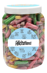 Les Folies de Lowie bocal de bonbons (1 000 g) - Félicitations !