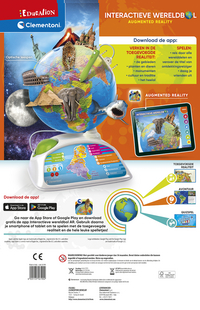 Clementoni Education interactieve wereldbol-Achteraanzicht