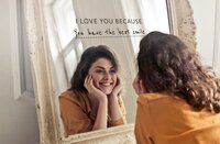 Décoration adhésive pour miroir I Love You Because-Image 5