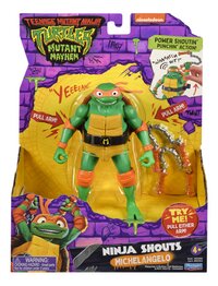 Actiefiguur Teenage Mutant Ninja Turtles Mutant Mayhem Deluxe Ninja Shouts - Michelangelo-Vooraanzicht