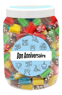 Les Folies de Lowie bocal de bonbons - Bon anniversaire !