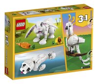LEGO Creator 3-in-1 31133 Wit konijn-Achteraanzicht