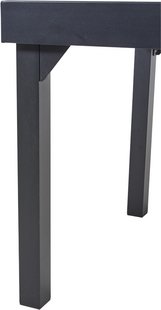 Wilsa verlengbare tuintafel Modulo zwart L 90/180 x B 90 cm-Onderkant