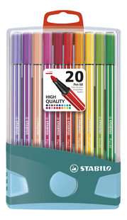 STABILO viltstift Pen 68 Colorparade Turquoise - 20 stuks