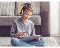 JVC Bluetooth hoofdtelefoon HA-KD10W voor kinderen geel/blauw-Afbeelding 1