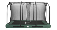 Salta trampoline enterré avec filet de sécurité Premium Ground L 3,66 x Lg 2,44 m vert