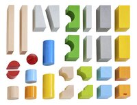 HABA Blocs de construction Boîte de base multicolore 28 pièces-Détail de l'article