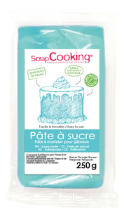 ScrapCooking pâte à sucre 250 g - bleu clair