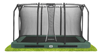 Salta trampoline enterré avec filet de sécurité Premium Ground L 3,66 x Lg 2,44 m vert-Image 1