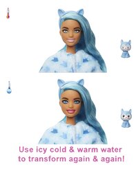 Barbie poupée mannequin Cutie Reveal Snowflake Sparkle - Chat-Image 1