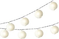 Guirlande lumineuse LED lanterne chinoise 20 lampes blanc