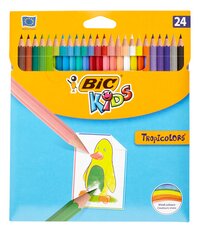 Bic Kids crayon de couleur Tropicolors - 24 pièces