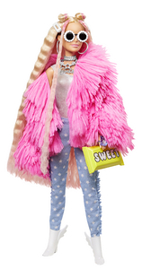 Barbie mannequinpop Extra - Fluffy Pink Jacket