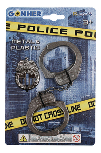 Politie handboeien + badge