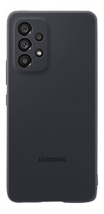 Samsung cover Silicone voor Galaxy A53 5G zwart-Achteraanzicht