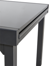 Wilsa verlengbare tuintafel Modulo zwart L 90/180 x B 90 cm-Artikeldetail