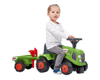 Falk loopwagen Claas tractor met aanhangwagen lichtgroen-Artikeldetail