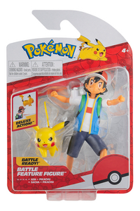 Figurine articulée Pokémon Battle Feature Wave 12 - Sacha et Pikachu-Avant