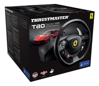 PS4 Thrustmaster stuurwiel met pedalen T80 Ferrari 488 GTB Edition zwart-Linkerzijde