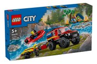 LEGO City 4x4 brandweerauto met reddingsboot 60412