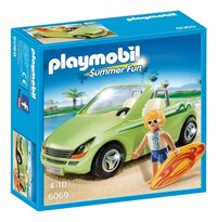 PLAYMOBIL Summer Fun 6069 Surfeur et voiture décapotable