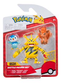 Figuur Pokémon Battle Figure Set Wave 13 - Piplup + Electabuzz + Vulpix