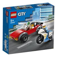 LEGO City 60392 Achtervolging auto op politiemotor