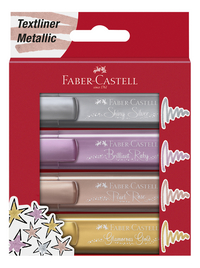 Faber-Castell surligneur fluo Metallica - 4 pièces