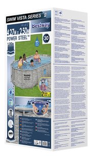 Bestway piscine Power Steel Vista Rotin L 4,27 x Lg 2,5 x H 1 m-Côté droit