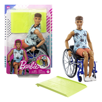 Barbie poupée mannequin Fashionistas 195 - Ken en fauteuil roulant-Détail de l'article