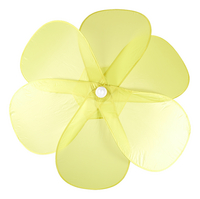 Parasol Bloemblaadjes Ø 172 cm geel-Bovenaanzicht
